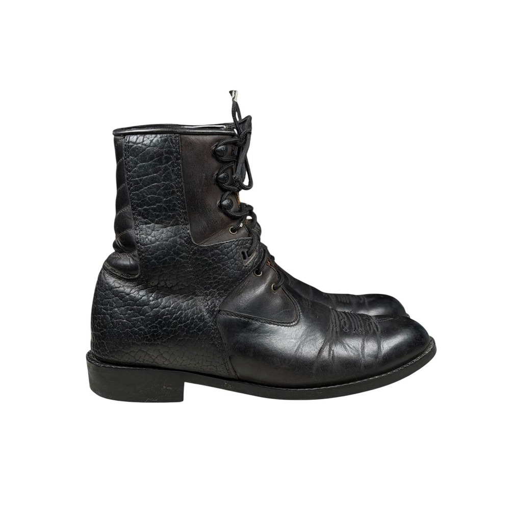 Ariat A2 Dolly PRO Roping Black Leather Western Boots Men's US 10.5-11? approx